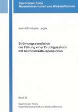 Strömungssimulation der Füllung einer Druckgussform mit Alumosilikatsuspensionen