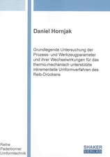 Grundlegende Untersuchung der Prozess- und Werkzeugparameter und ihrer Wechselwirkungen für das thermo-mechanisch unterstützte inkrementelle Umformverfahren des Reib-Drückens