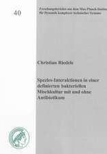 Spezies-Interaktionen in einer definierten bakteriellen Mischkultur mit und ohne Antibiotikum