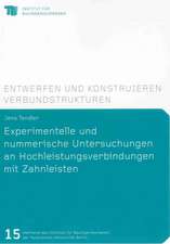 Experimentelle und nummerische Untersuchungen an Hochleistungsverbindungen mit Zahnleisten