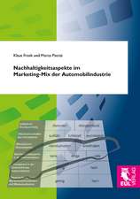 Nachhaltigkeitsaspekte im Marketing-Mix der Automobilindustrie