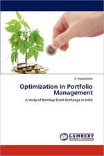 Optimization in Portfolio Management