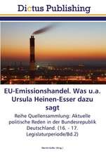 EU-Emissionshandel. Was u.a. Ursula Heinen-Esser dazu sagt