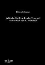 Zimmer, H: Keltische Studien: Irische Texte mit Wörterbuch v