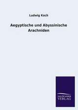 Aegyptische Und Abyssinische Arachniden: Magdeburg