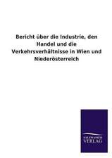 Bericht Uber Die Industrie, Den Handel Und Die Verkehrsverhaltnisse in Wien Und Niederosterreich: Magdeburg