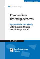 Kompendium des Vergaberechts