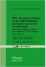 HOAI - Besondere Leistungen bei der Tragwerksplanung und Erläuterungen zu den Grundleistungen