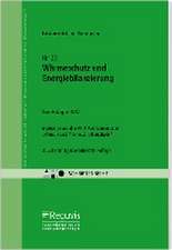 Wärmeschutz und Energiebilanzierung - Leistungsbild und Honorierung