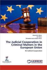 The Judicial Cooperation in Criminal Matters in the European Union