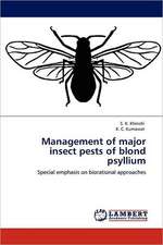 Management of major insect pests of blond psyllium