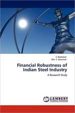 Financial Robustness of Indian Steel Industry