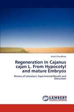 Regeneration In Cajanus cajan L. From Hypocotyl and mature Embryos