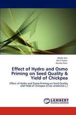 Effect of Hydro and Osmo Priming on Seed Quality & Yield of Chickpea