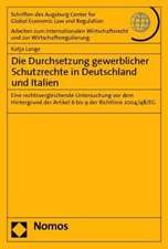 Die Durchsetzung Gewerblicher Schutzrechte in Deutschland Und Italien: Eine Rechtsvergleichende Untersuchung VOR Dem Hintergrund Der Artikel 6 Bis 9 D