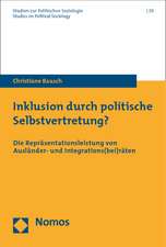 Inklusion Durch Politische Selbstvertretung?