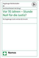 Vor 70 Jahren - Stunde Null für die Justiz?