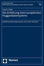 Die Einführung eines europäischen Fluggastdatensystems