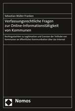 Verfassungsrechtliche Fragen zur Online-Informationstätigkeit von Kommunen