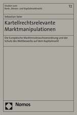 Kartellrechtsrelevante Marktmanipulationen