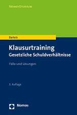 Klausurtraining Gesetzliche Schuldverhältnisse