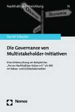 Die Governance von Multistakeholder-Initiativen