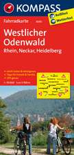 KOMPASS Fahrradkarte 3090 Westlicher Odenwald - Rhein - Neckar - Heidelberg 1:70.000