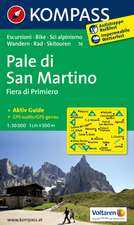 Pale di San Martino - Fiera di Primiero 1:50000