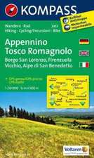 Appennino Tosco Romagnolo - Borgo San Lorenzo - Firenzuola - Vicchio - Alpe di San Benedetto 1 : 50 00