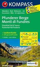 Pfunderer Berge / Monti di Fundres - Eisacktal / Val d'Isarco - Pustertal / Val Pusteria 1 : 25 000