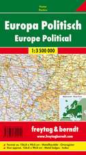 Europa politisch 1 : 3 500 000. Poster-Karte mit Metallbestäbung