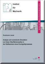 Analyse und numerische Simulation von freien Oberflächenwellen in der Gießkammer eines Druckgießprozesses