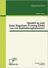 Handelt Es Sich Beim Negativen Priming-Effekt Um Ein GED Chtnisph Nomen?: Ein Kritische Analyse