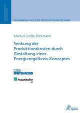 Senkung der Produktionskosten durch Gestaltung eines Energieregelkreis-Konzeptes