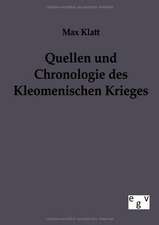 Quellen und Chronologie des Kleomenischen Krieges