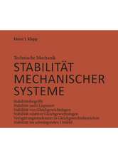 Technische Mechanik, Stabilität mechanischer Systeme