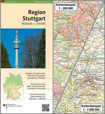 Regionalkarte 1 : 200 000 Region Stuttgart