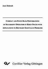 COMPACT AND FINITE RANK PERTURBATIONS OF SELFADJOINT OPERATORS IN KREIN SPACES WITH APPLICATIONS TO BOUNDARY EIGENVALUE PROBLEMS