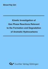 Kinetic Investigation of Gas Phase Reactions Relevant to the Formation and Degradation of Aromatic Hydrocarbons