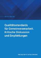 Qualitätsstandards für Gemeinwesenarbeit