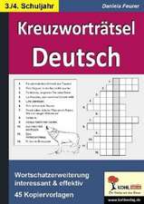 Kreuzworträtsel Deutsch 3.-4. Schuljahr