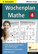 Wochenplan Mathe 4. Schuljahr