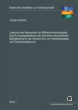 Leistung des Menschen am Bildschirmarbeitsplatz. Das Kurzzeitgedächtnis als Schranke menschlicher Belastbarkeit in der Konkurrenz von Arbeitsaufgabe und Systembedienung