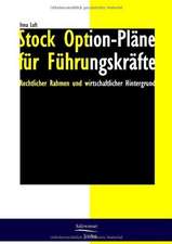 Stock Option-Pläne für Führungskräfte