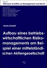 Aufbau eines betriebswirtschaftlichen Risikomanagements am Beispiel einer mittelständischen Aktiengesellschaft