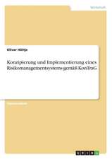 Konzipierung und Implementierung eines Risikomanagementsystems gemäß KonTraG