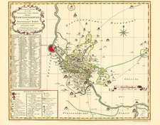 Historische Karte: Amt Gommern mit der Grafschaft Barby, 1753 (Plano)