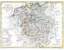 Historische Karte: DEUTSCHLAND 1818 (Plano)