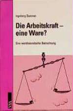 Die Arbeitskraft, eine Ware