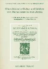 Oberschlesische Dichter und Gelehrte vom Humanismus bis zum Barock